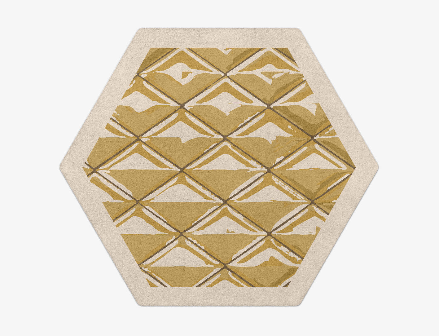 Sakana Origami Hexagon Hand Tufted Pure Wool Custom Rug by Rug Artisan