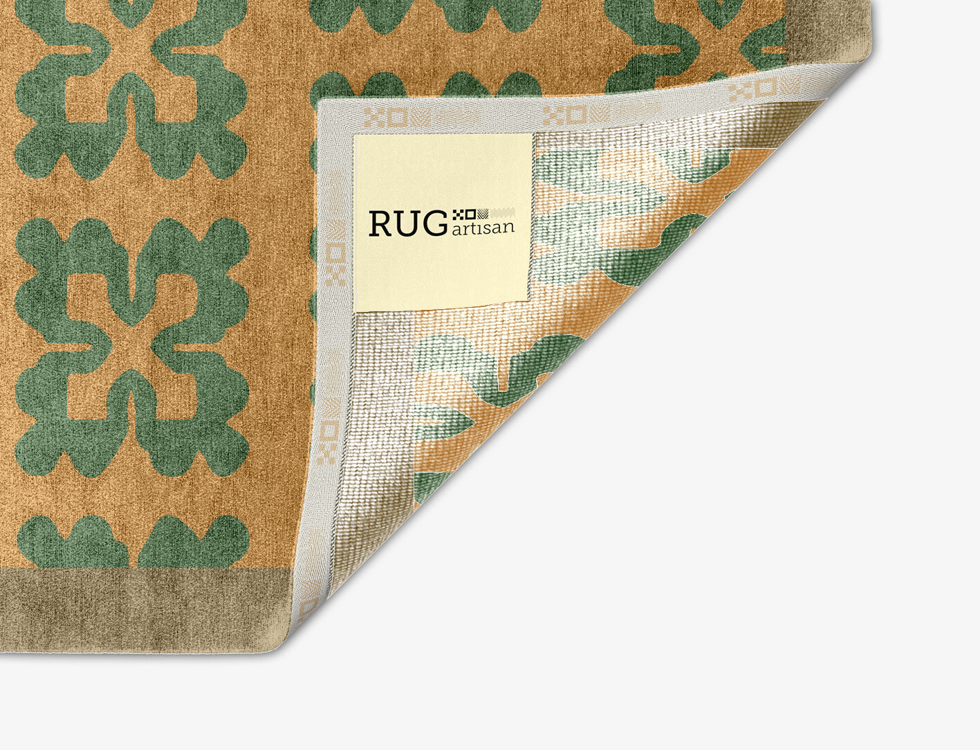 Saltire Geometric Arch Hand Knotted Bamboo Silk Custom Rug by Rug Artisan