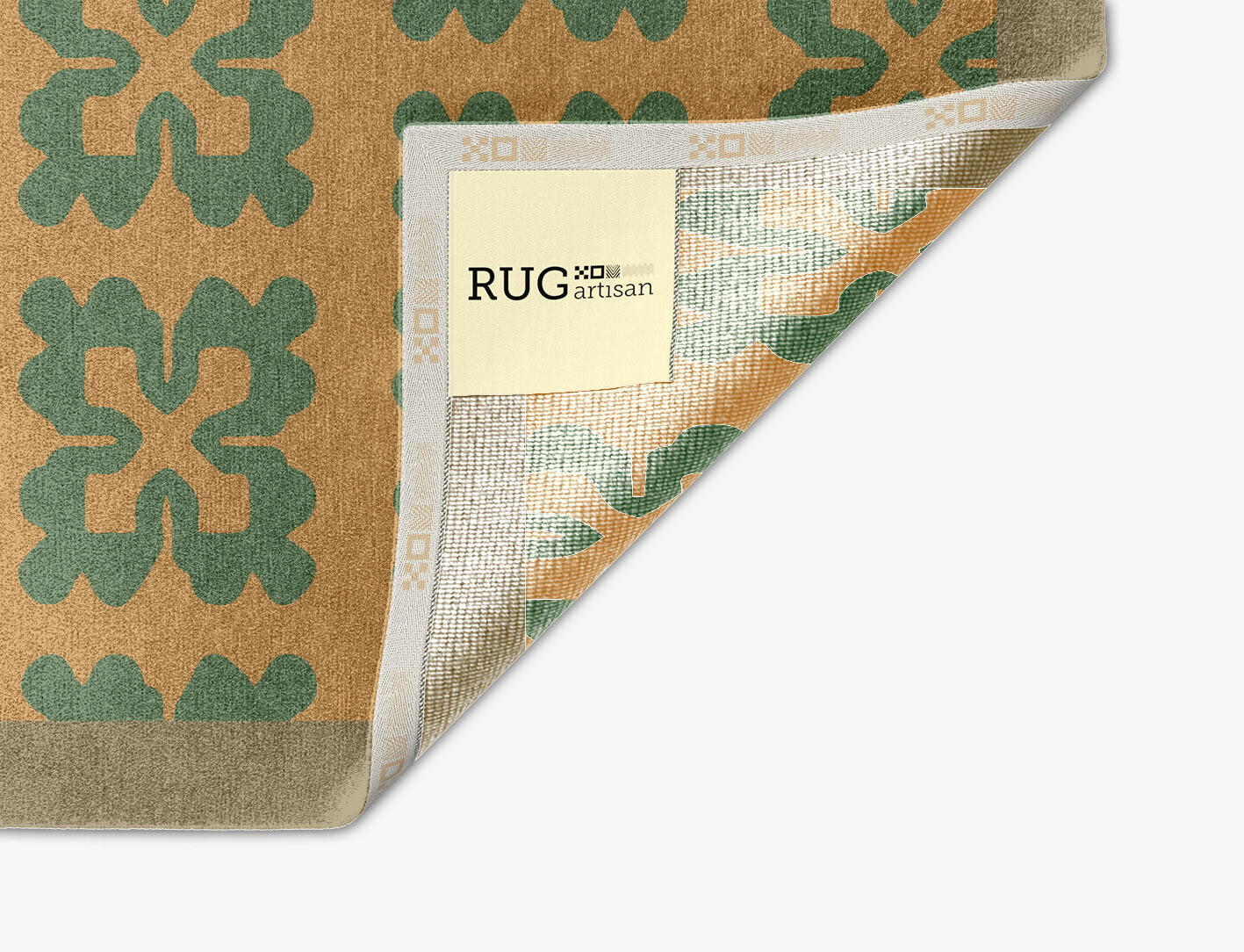 Saltire Geometric Arch Hand Knotted Tibetan Wool Custom Rug by Rug Artisan