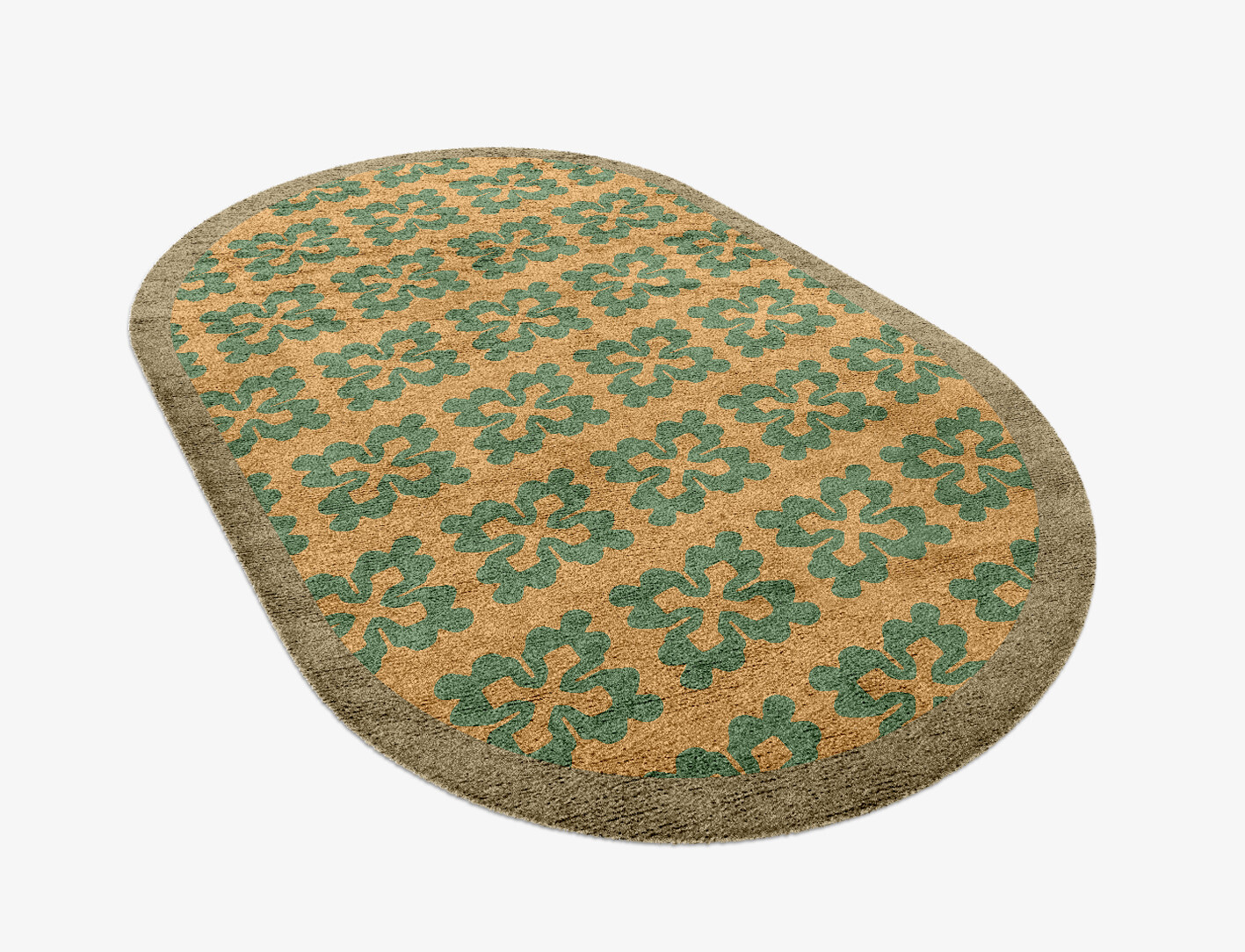 Saltire Geometric Capsule Hand Knotted Bamboo Silk Custom Rug by Rug Artisan