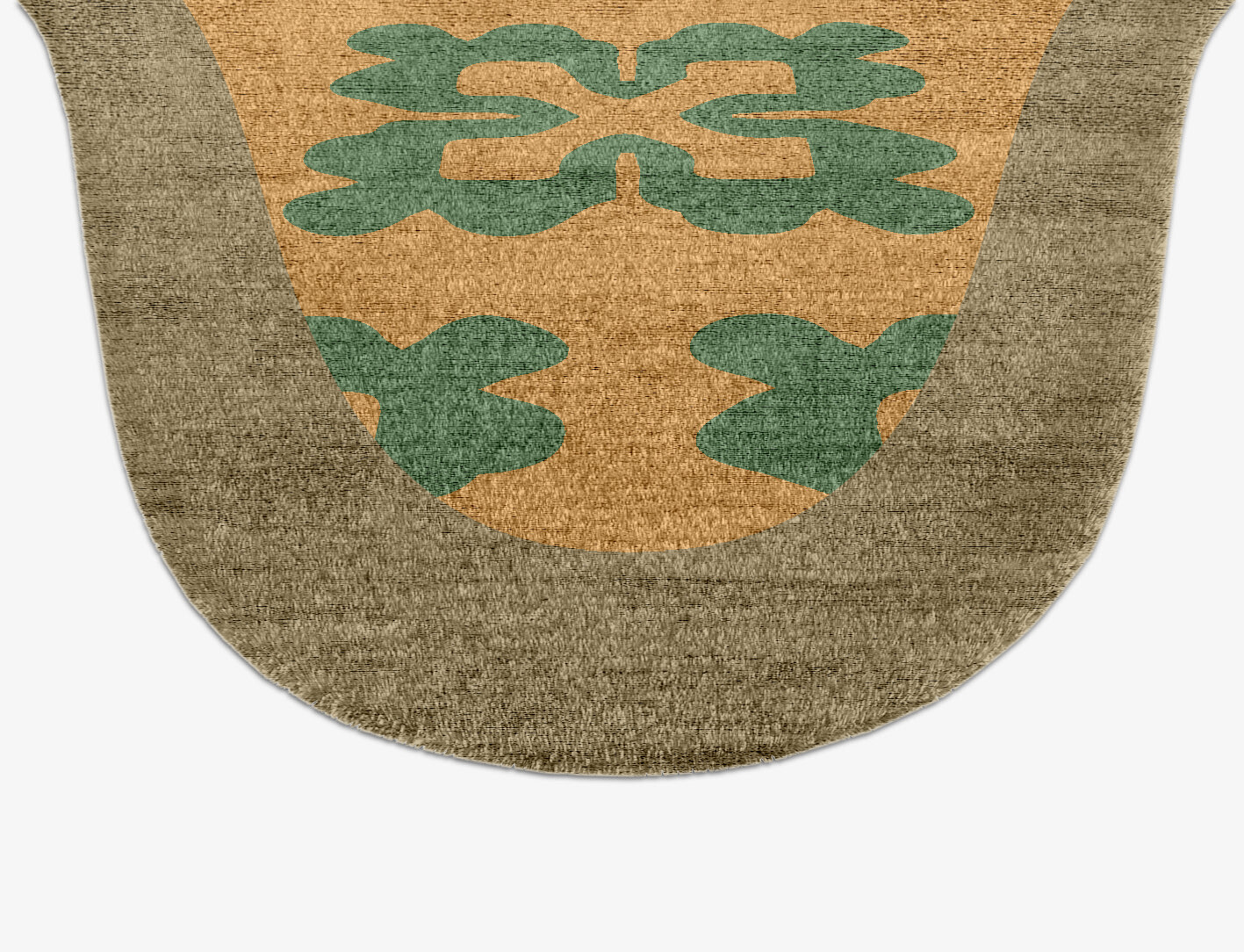 Saltire Geometric Drop Hand Knotted Bamboo Silk Custom Rug by Rug Artisan