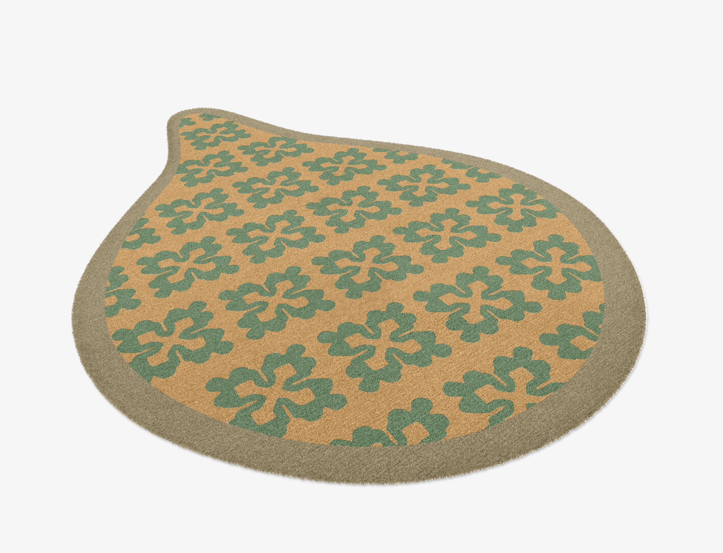 Saltire Geometric Drop Hand Knotted Tibetan Wool Custom Rug by Rug Artisan