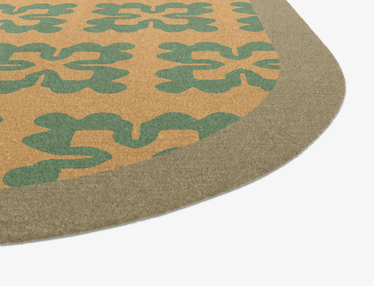 Saltire Geometric Oblong Hand Knotted Tibetan Wool Custom Rug by Rug Artisan