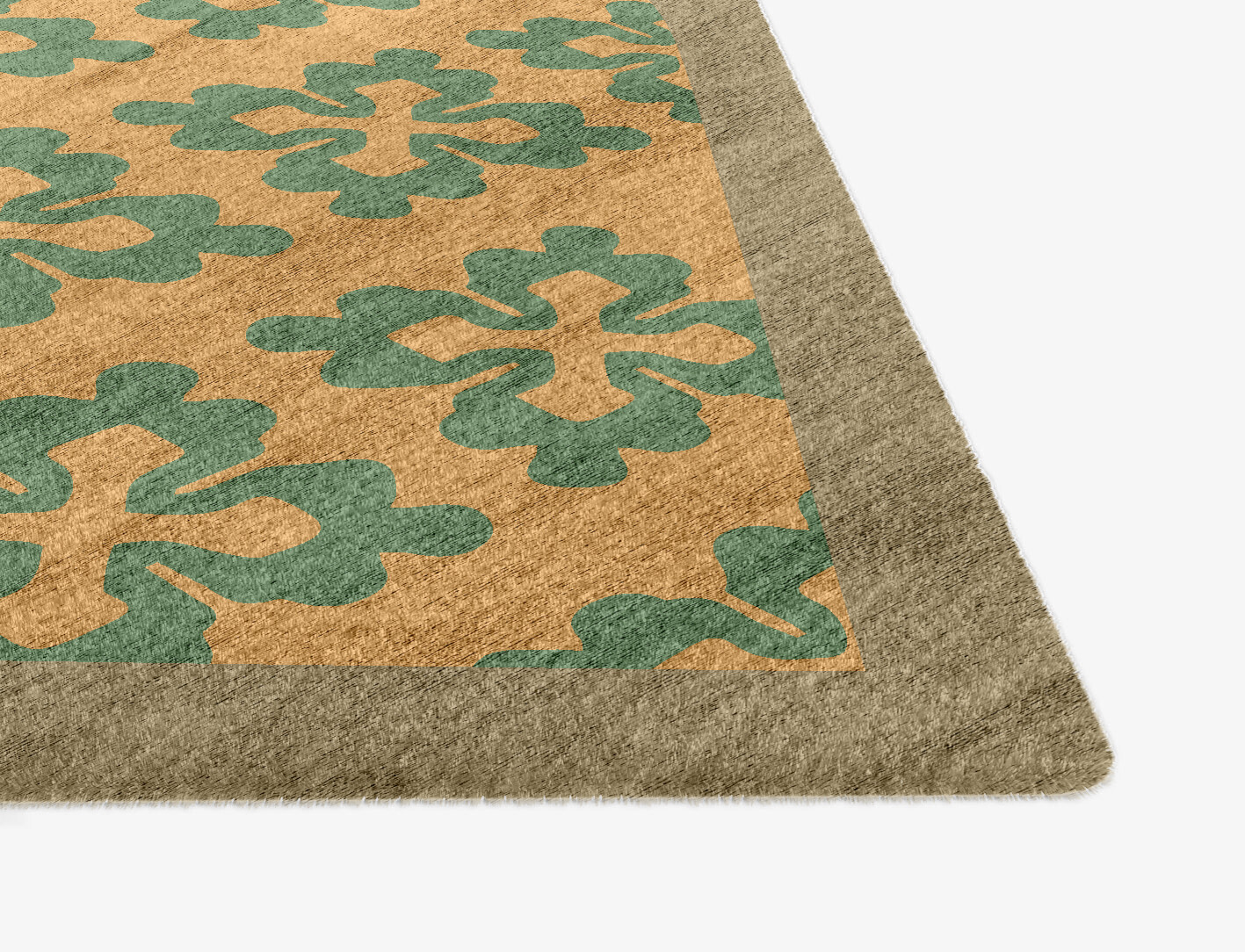 Saltire Geometric Ogee Hand Knotted Bamboo Silk Custom Rug by Rug Artisan
