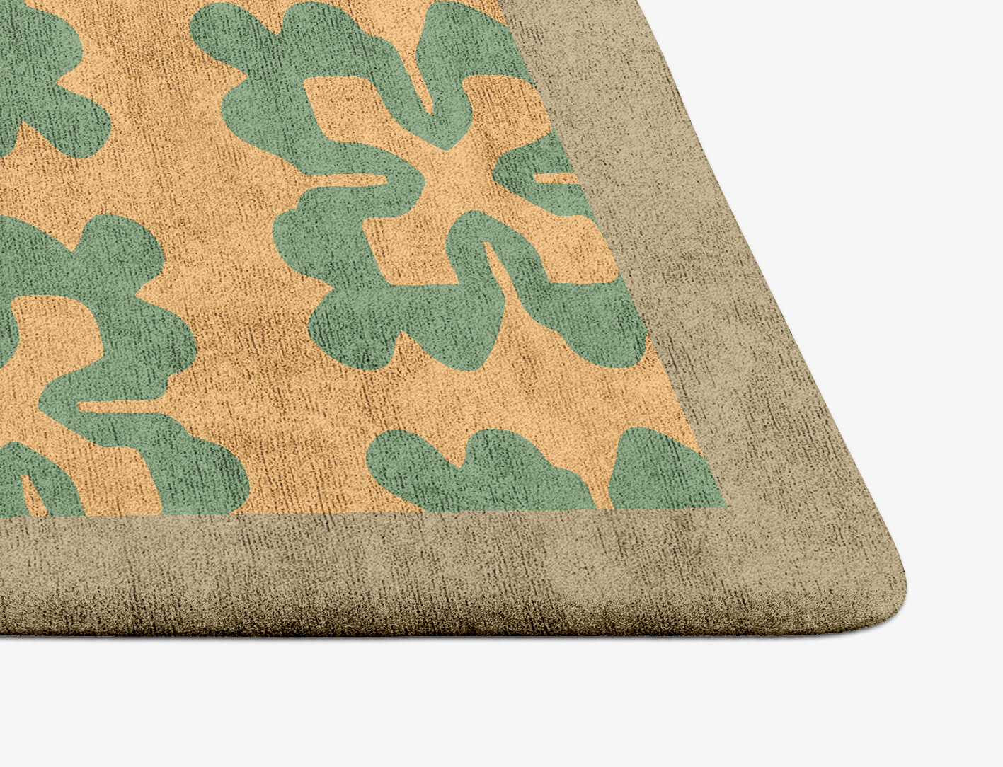 Saltire Geometric Arch Hand Tufted Bamboo Silk Custom Rug by Rug Artisan