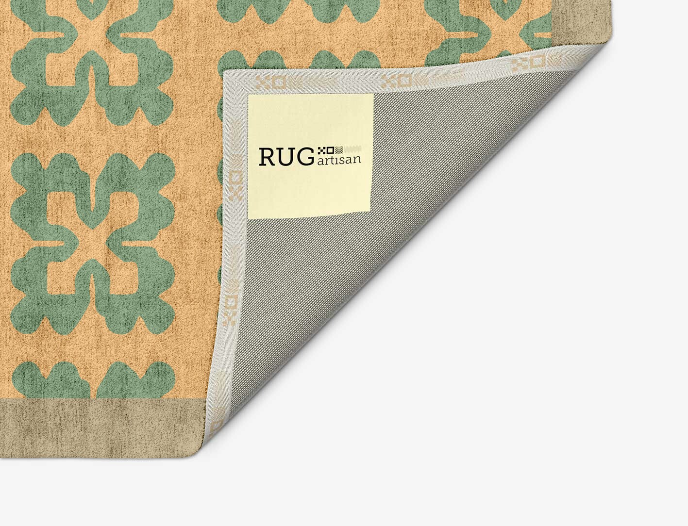 Saltire Geometric Arch Hand Tufted Bamboo Silk Custom Rug by Rug Artisan