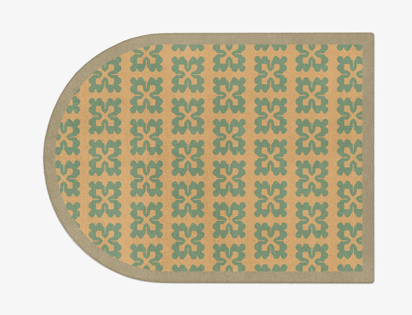 Saltire Geometric Arch Hand Tufted Pure Wool Custom Rug by Rug Artisan