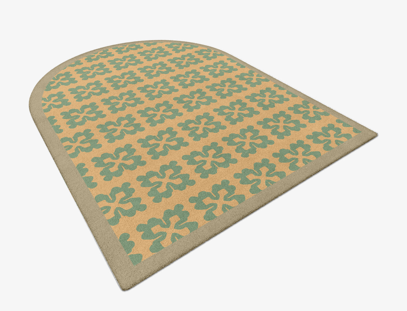 Saltire Geometric Arch Hand Tufted Pure Wool Custom Rug by Rug Artisan