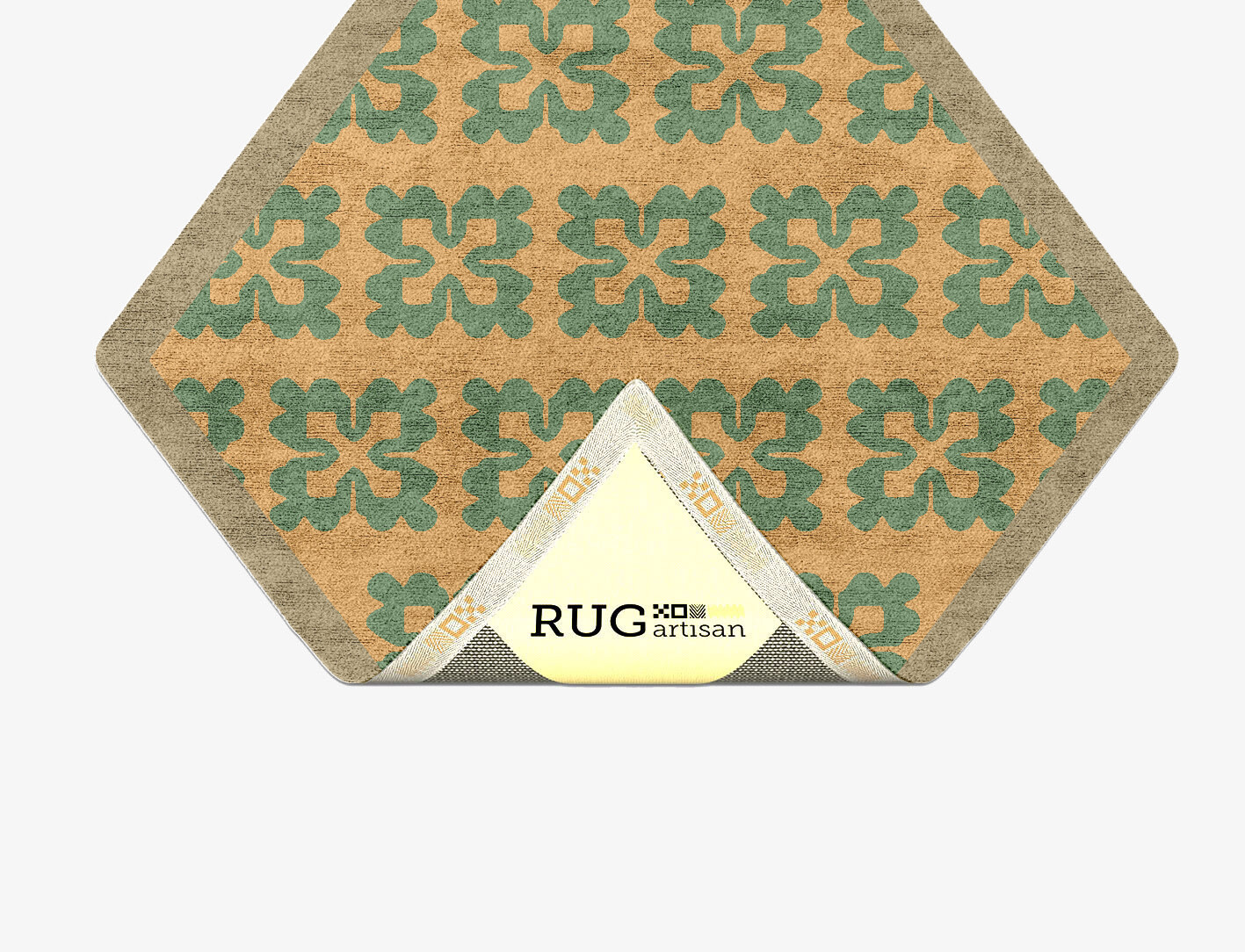 Saltire Geometric Diamond Hand Tufted Bamboo Silk Custom Rug by Rug Artisan