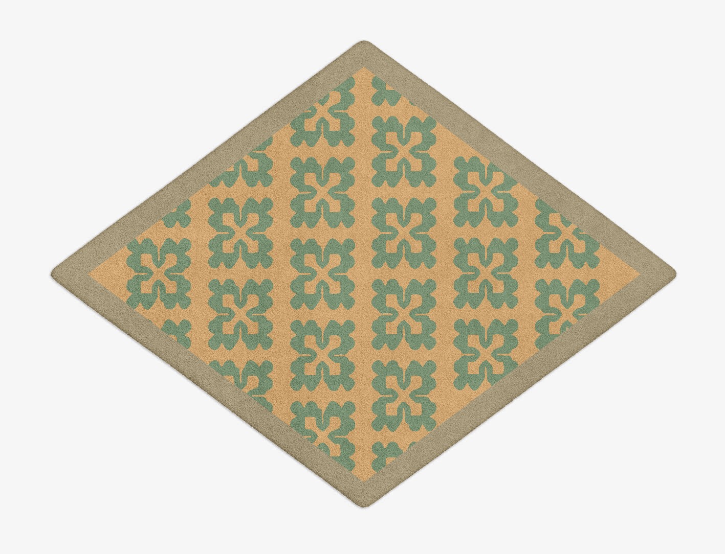 Saltire Geometric Diamond Hand Tufted Pure Wool Custom Rug by Rug Artisan