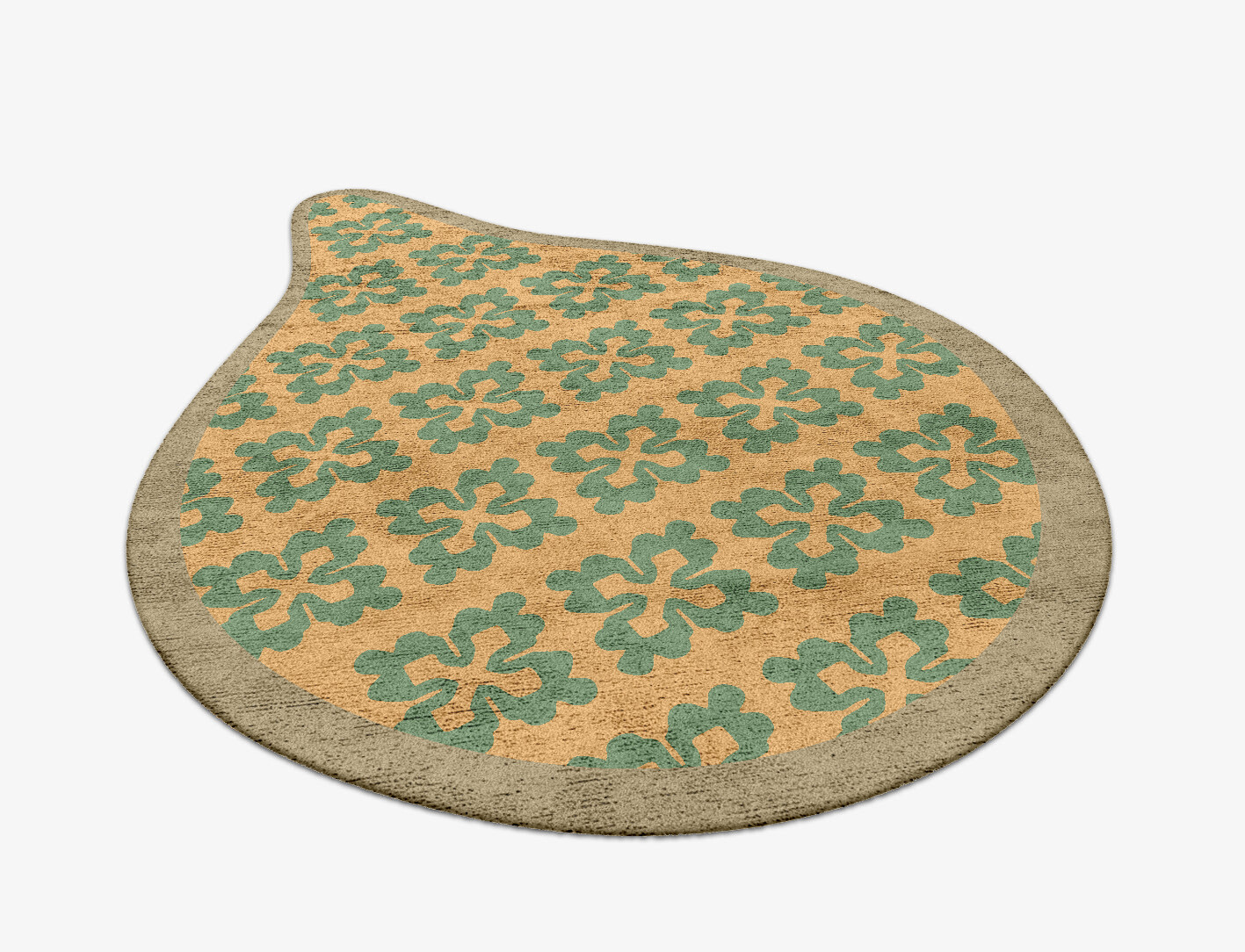 Saltire Geometric Drop Hand Tufted Bamboo Silk Custom Rug by Rug Artisan