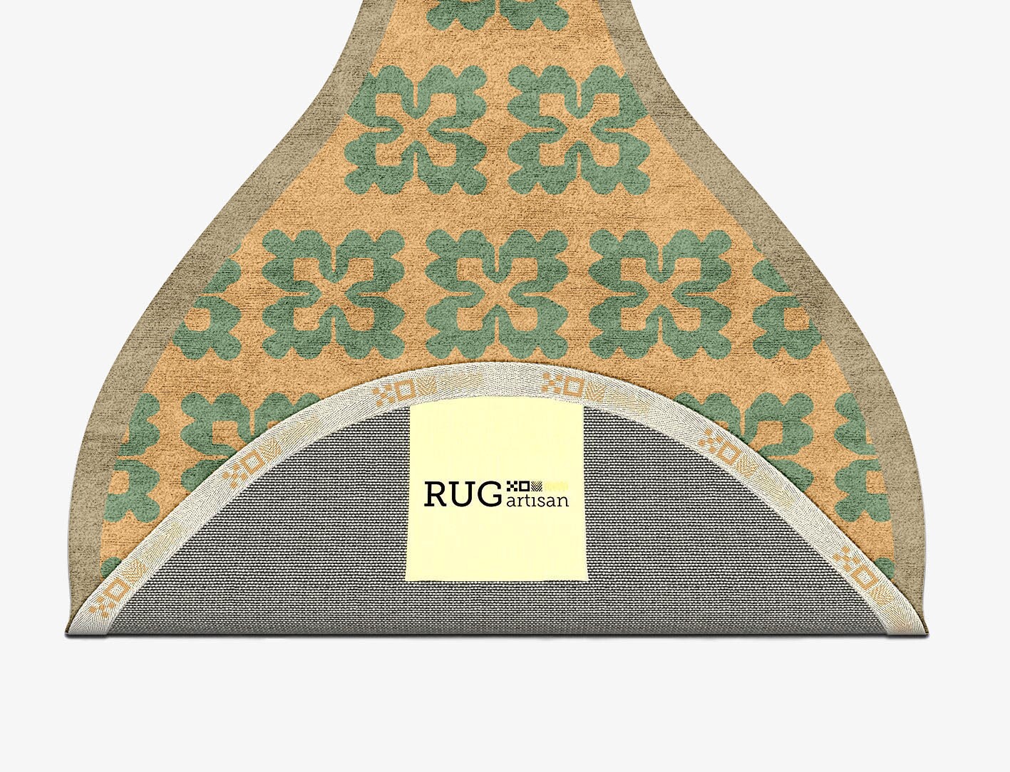 Saltire Geometric Drop Hand Tufted Bamboo Silk Custom Rug by Rug Artisan