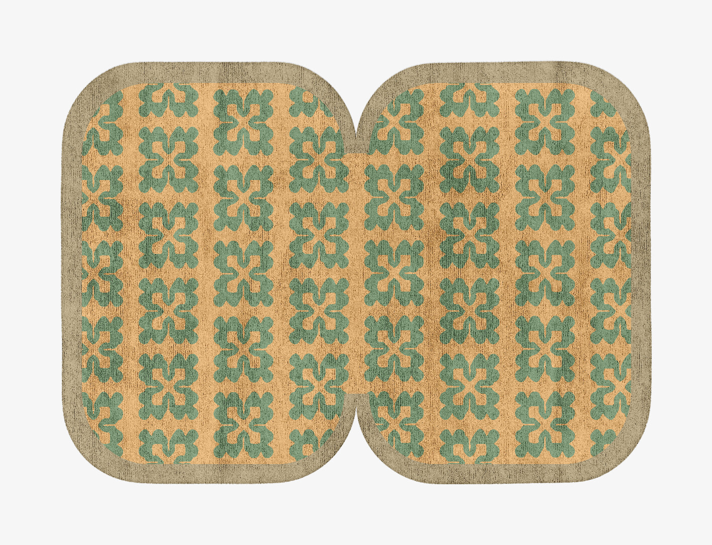 Saltire Geometric Eight Hand Tufted Bamboo Silk Custom Rug by Rug Artisan