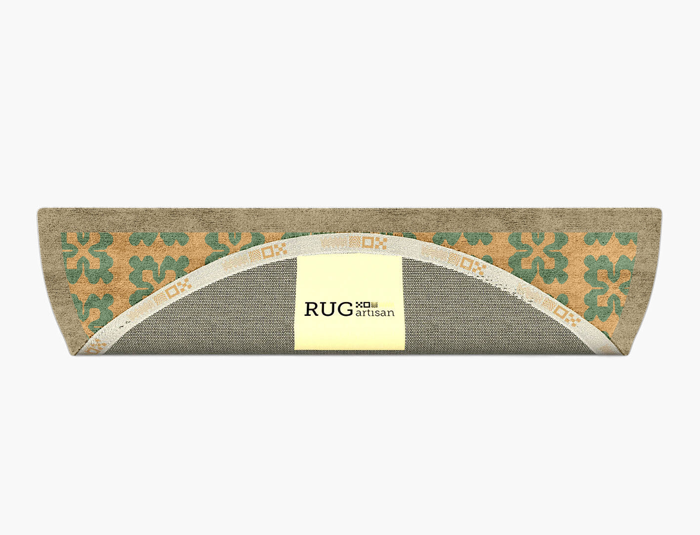 Saltire Geometric Halfmoon Hand Tufted Bamboo Silk Custom Rug by Rug Artisan