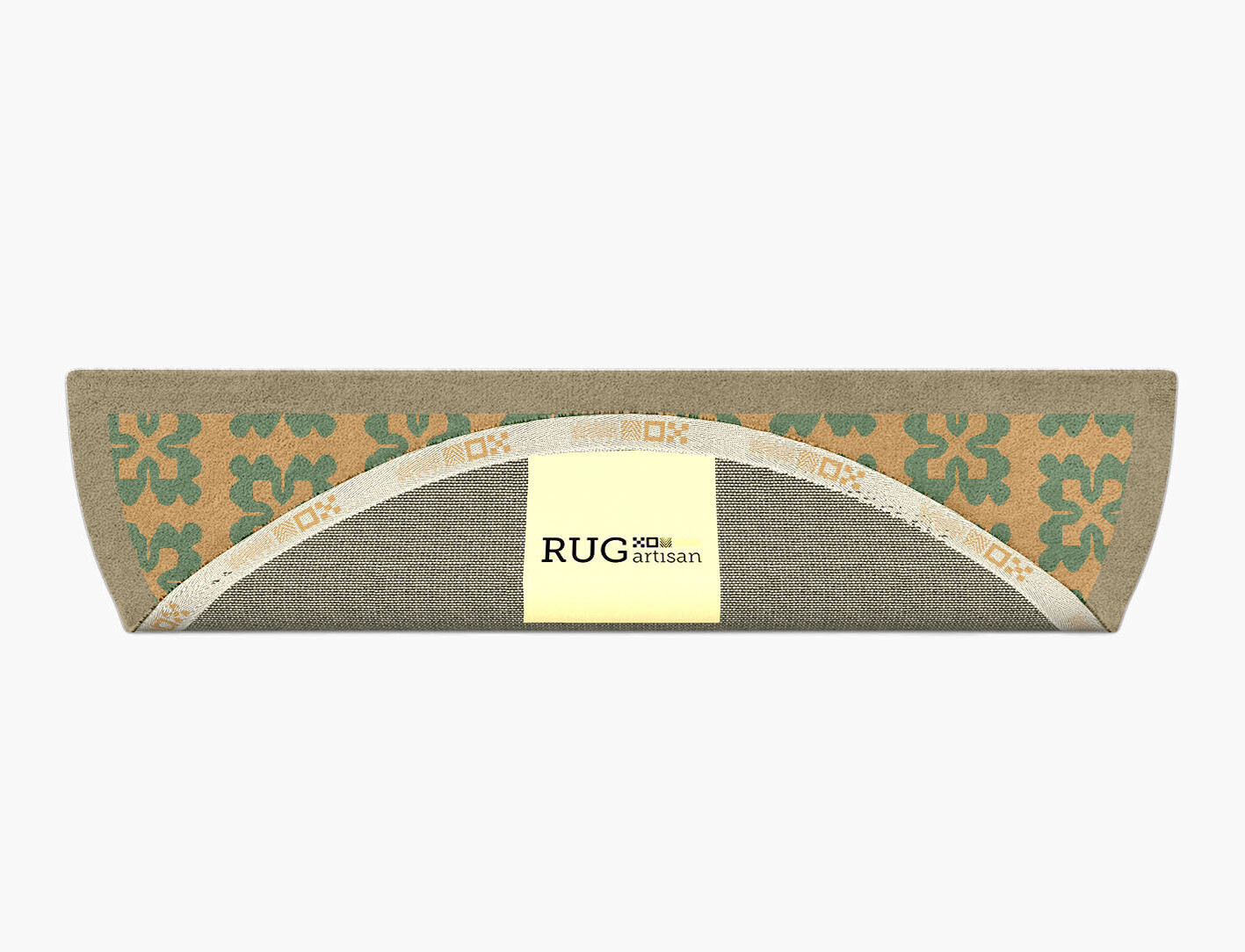 Saltire Geometric Halfmoon Hand Tufted Pure Wool Custom Rug by Rug Artisan