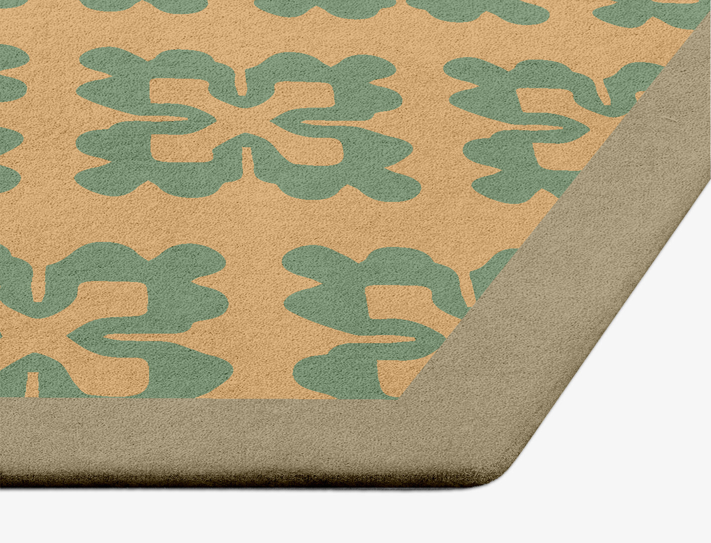 Saltire Geometric Hexagon Hand Tufted Pure Wool Custom Rug by Rug Artisan