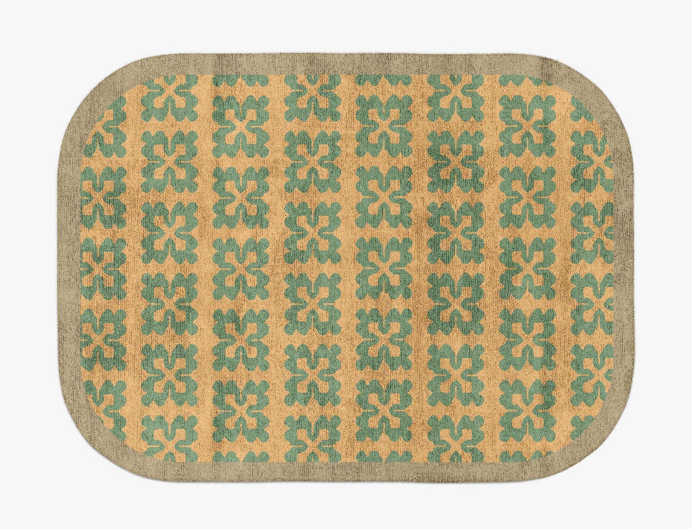 Saltire Geometric Oblong Hand Tufted Bamboo Silk Custom Rug by Rug Artisan