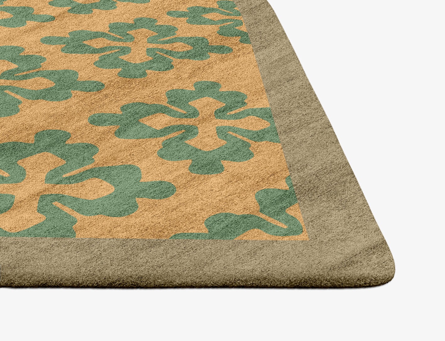 Saltire Geometric Ogee Hand Tufted Bamboo Silk Custom Rug by Rug Artisan