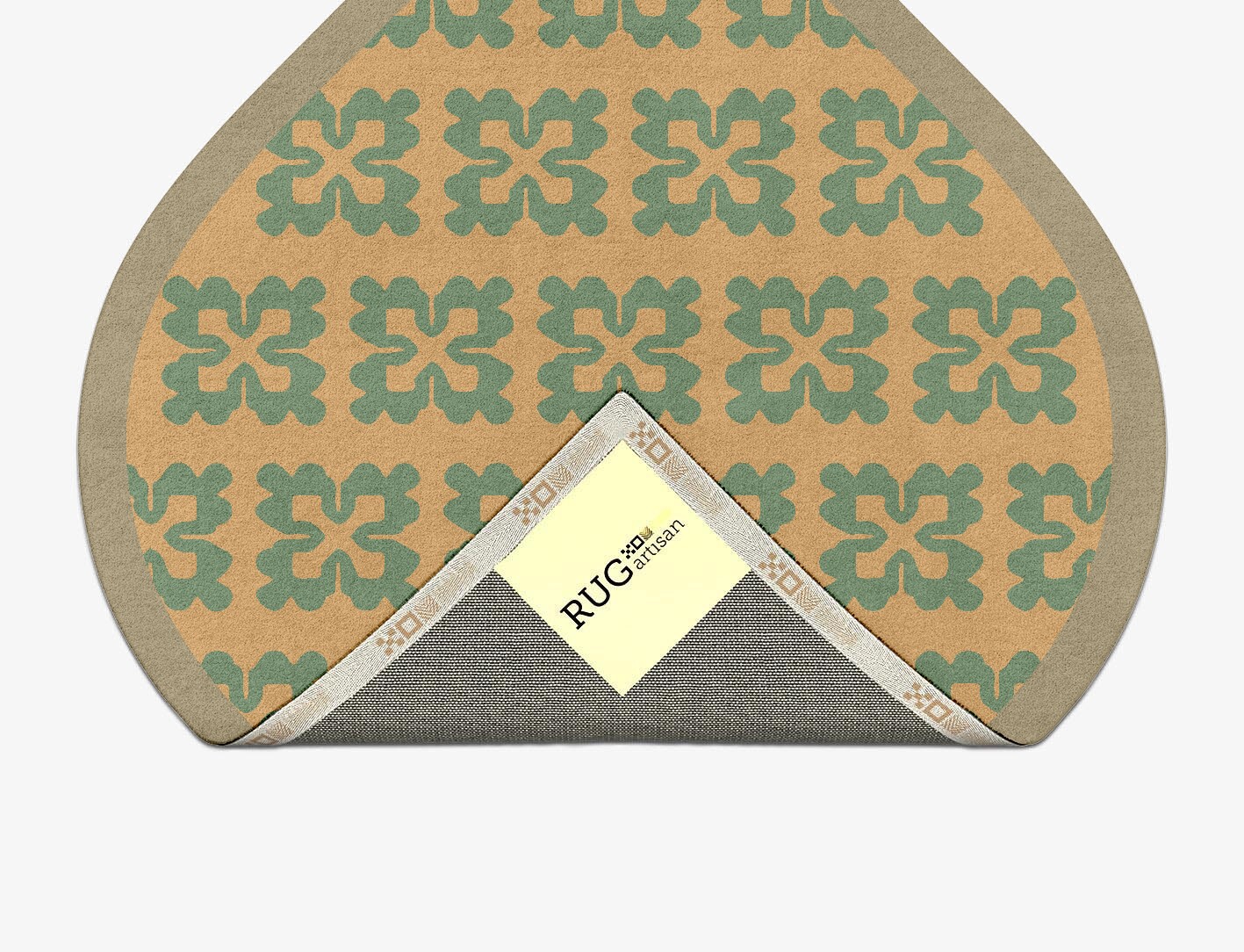 Saltire Geometric Ogee Hand Tufted Pure Wool Custom Rug by Rug Artisan
