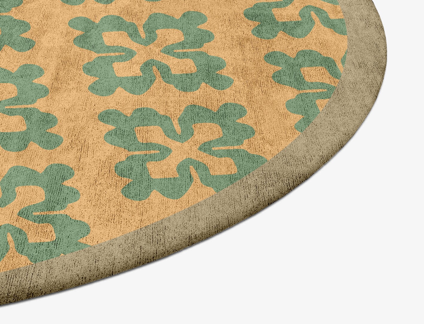 Saltire Geometric Oval Hand Tufted Bamboo Silk Custom Rug by Rug Artisan