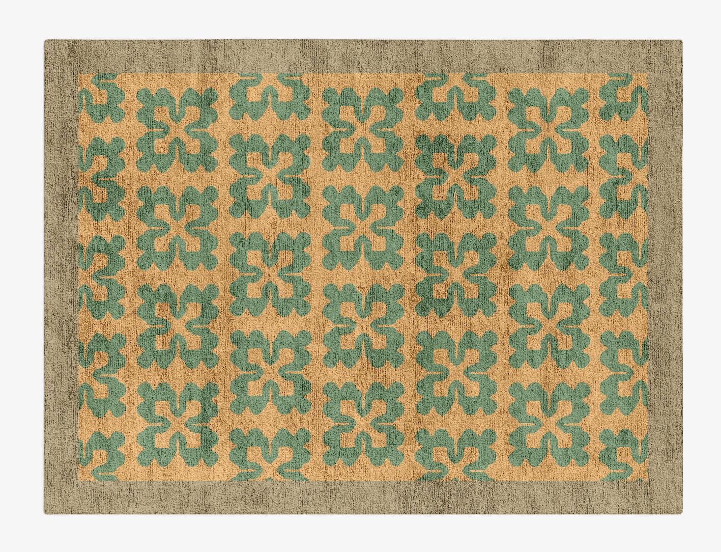 Saltire Geometric Rectangle Hand Tufted Bamboo Silk Custom Rug by Rug Artisan