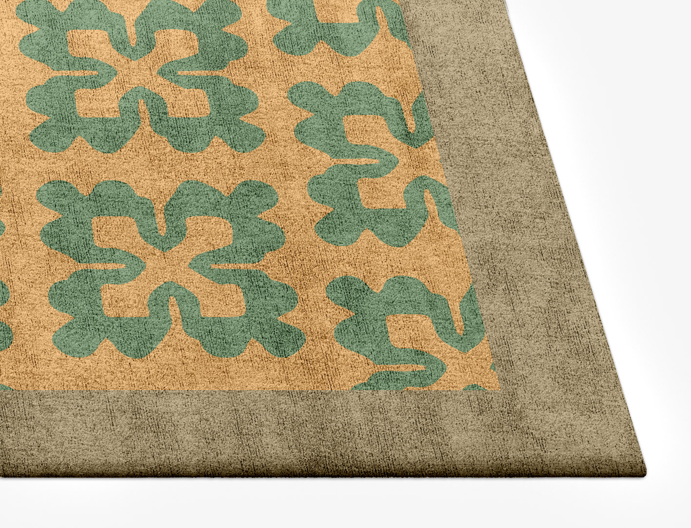 Saltire Geometric Rectangle Hand Tufted Bamboo Silk Custom Rug by Rug Artisan