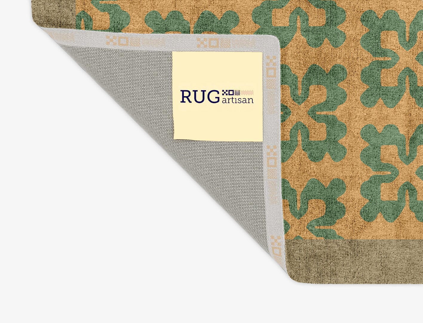 Saltire Geometric Rectangle Hand Tufted Bamboo Silk Custom Rug by Rug Artisan
