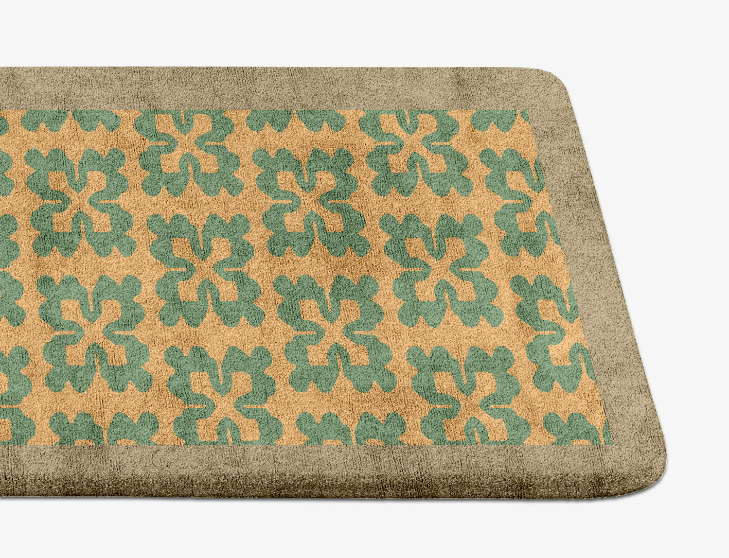 Saltire Geometric Runner Hand Tufted Bamboo Silk Custom Rug by Rug Artisan