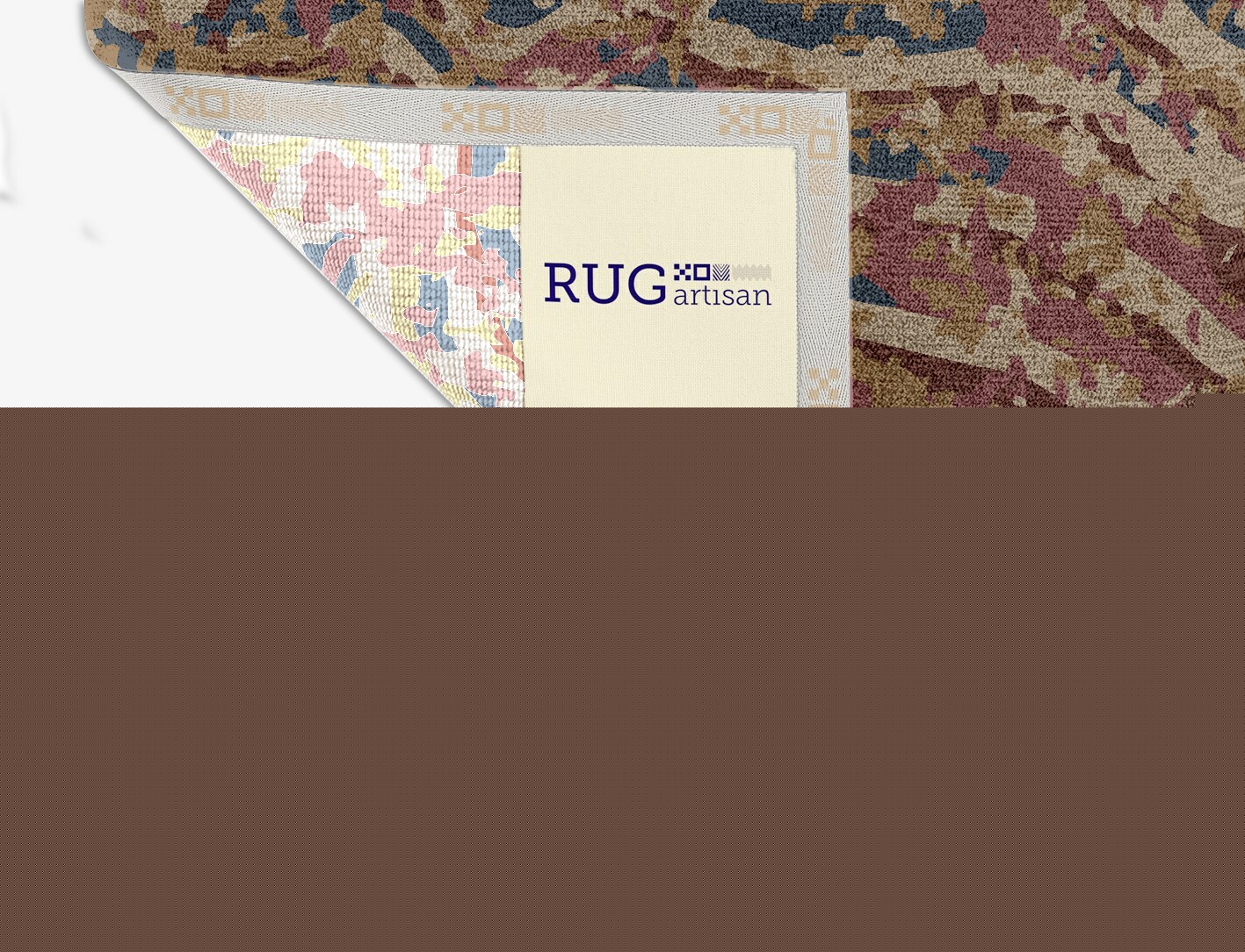 Sandy Beach Surface Art Square Hand Knotted Tibetan Wool Custom Rug by Rug Artisan