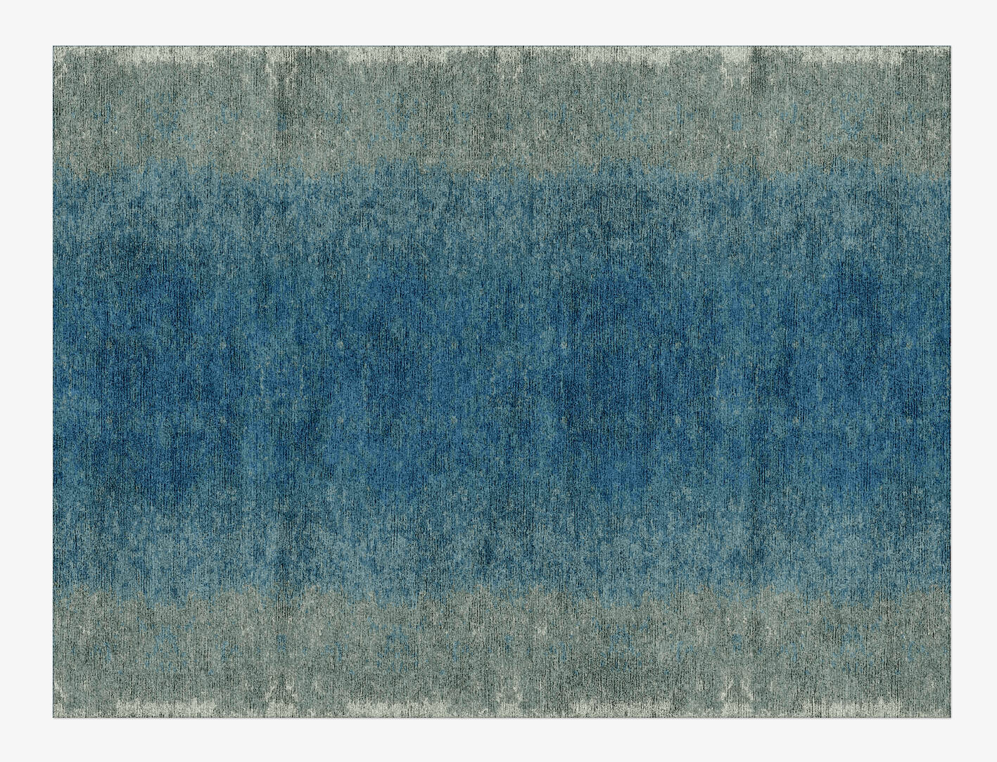 Santorini Gradation Rectangle Hand Knotted Bamboo Silk Custom Rug by Rug Artisan