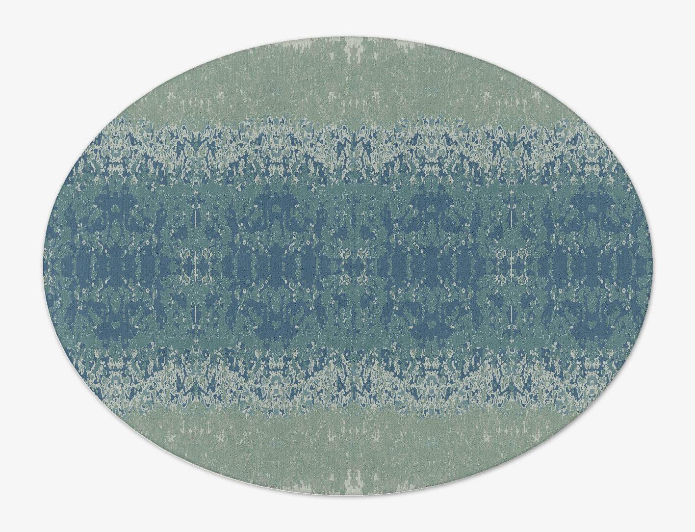 Santorini Gradation Oval Hand Tufted Pure Wool Custom Rug by Rug Artisan