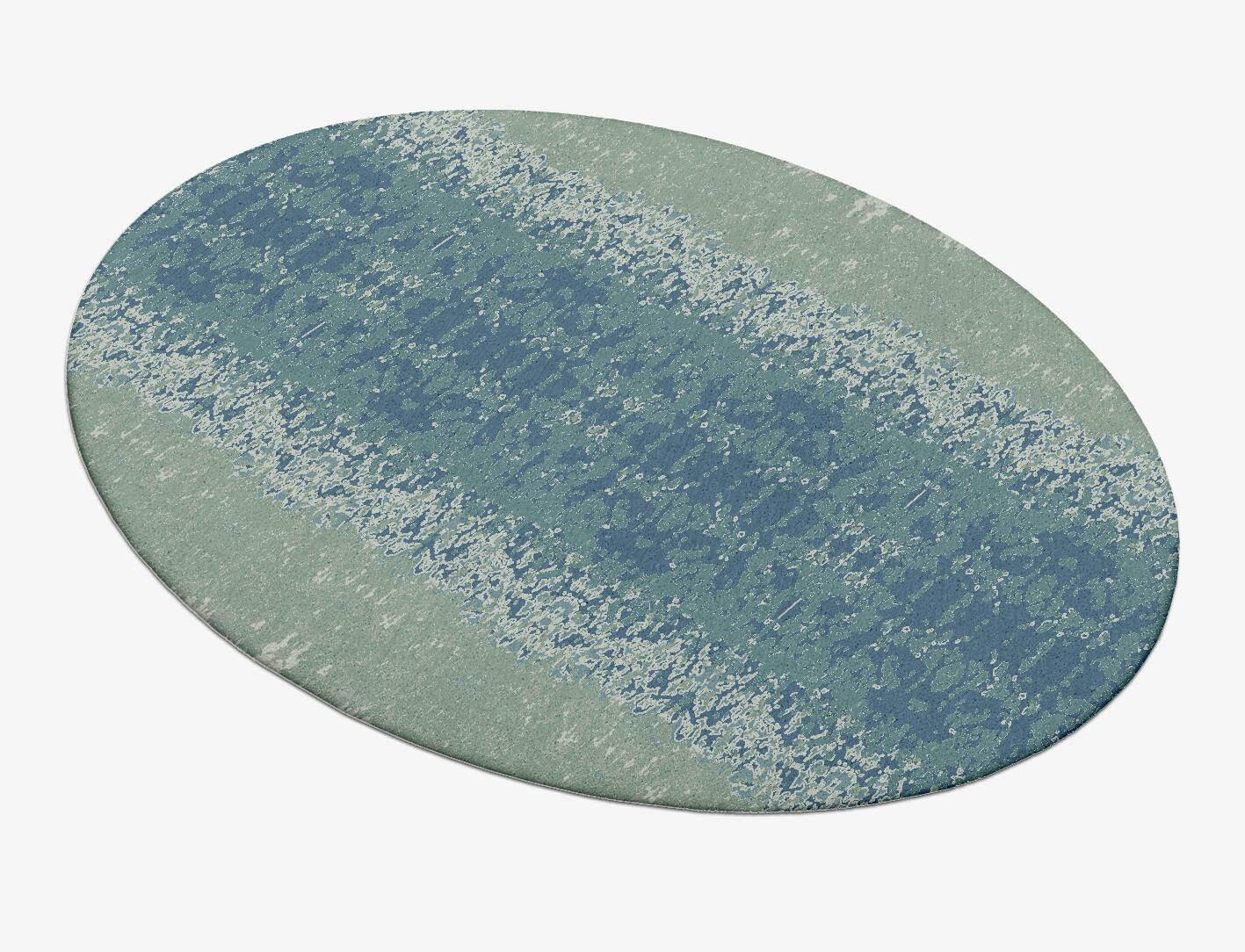 Santorini Gradation Oval Hand Tufted Pure Wool Custom Rug by Rug Artisan