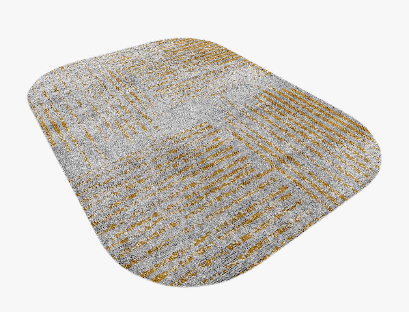 Satiny  Oblong Hand Knotted Bamboo Silk Custom Rug by Rug Artisan