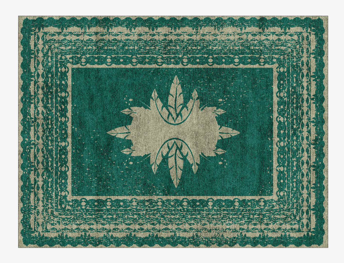 Saz Vintage Rectangle Hand Knotted Bamboo Silk Custom Rug by Rug Artisan