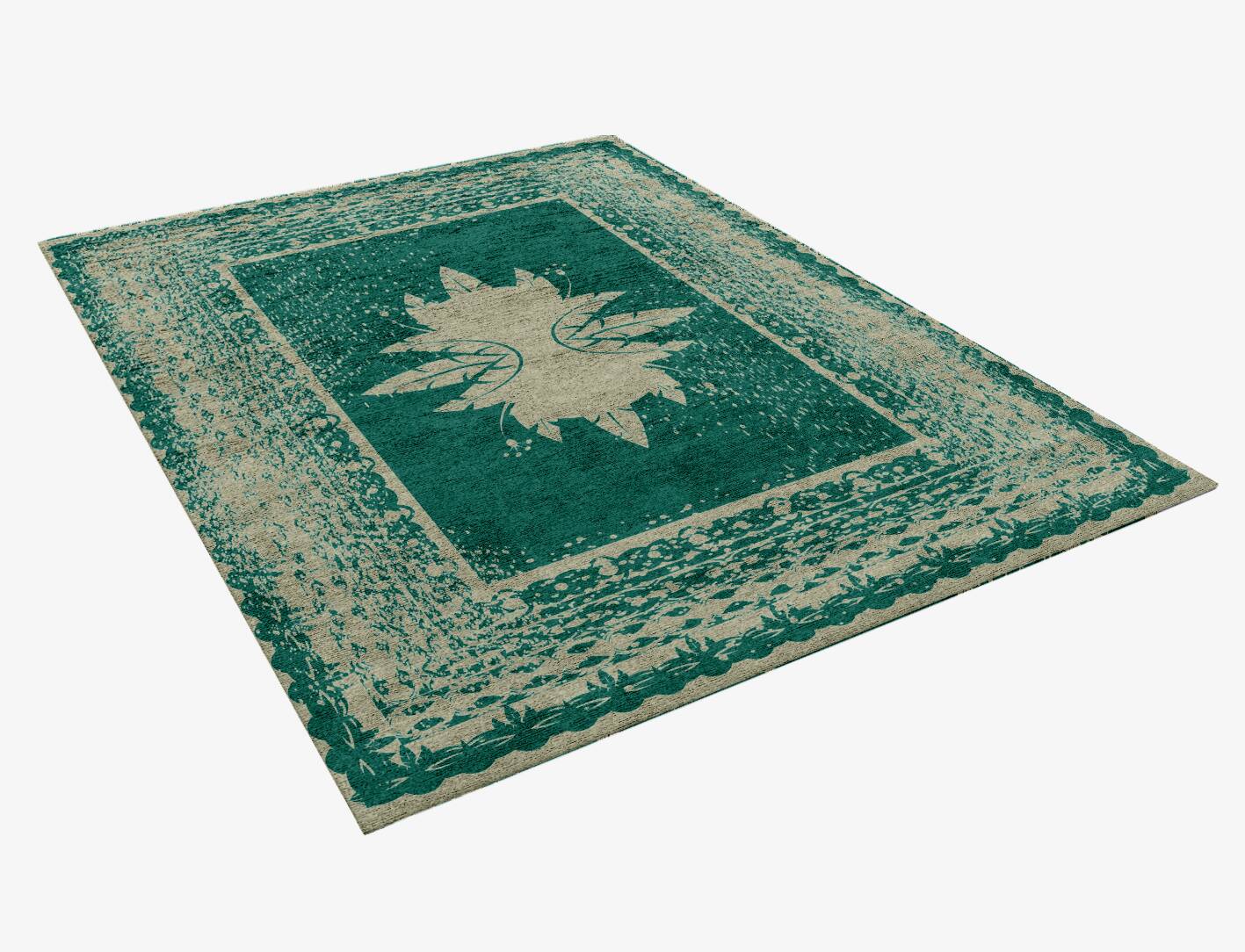Saz Vintage Rectangle Hand Knotted Bamboo Silk Custom Rug by Rug Artisan