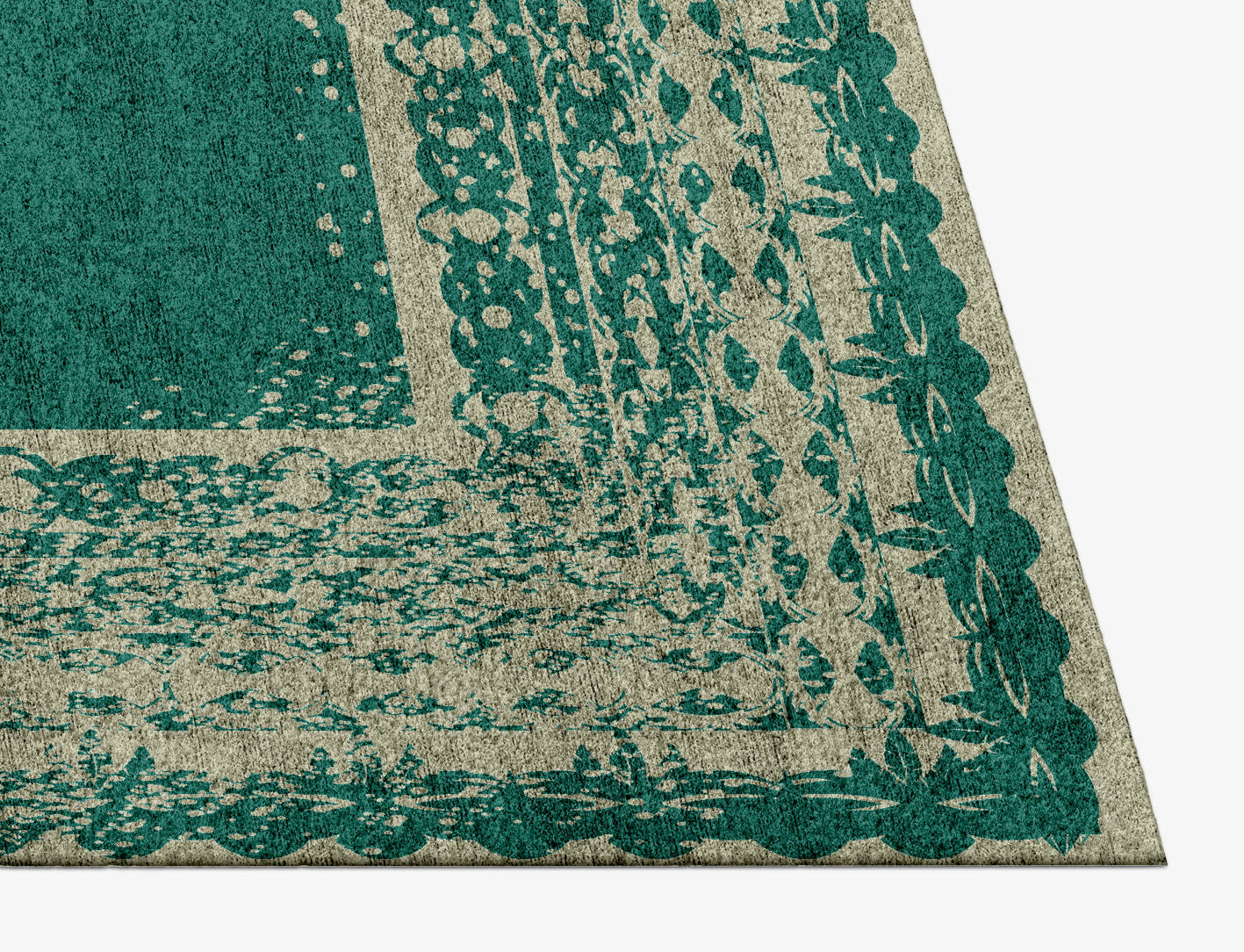 Saz Vintage Rectangle Hand Knotted Bamboo Silk Custom Rug by Rug Artisan