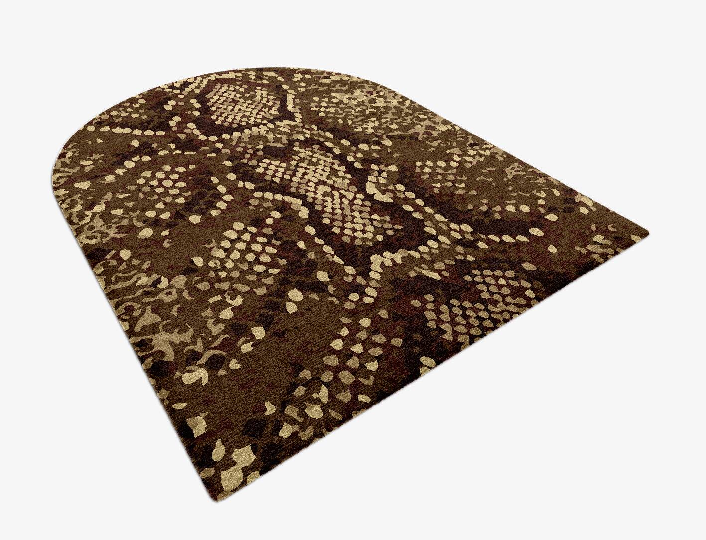 Scales Animal Prints Arch Hand Knotted Tibetan Wool Custom Rug by Rug Artisan