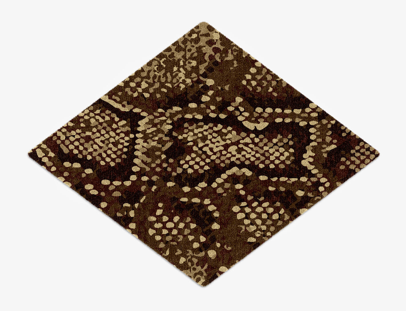 Scales Animal Prints Diamond Hand Knotted Tibetan Wool Custom Rug by Rug Artisan