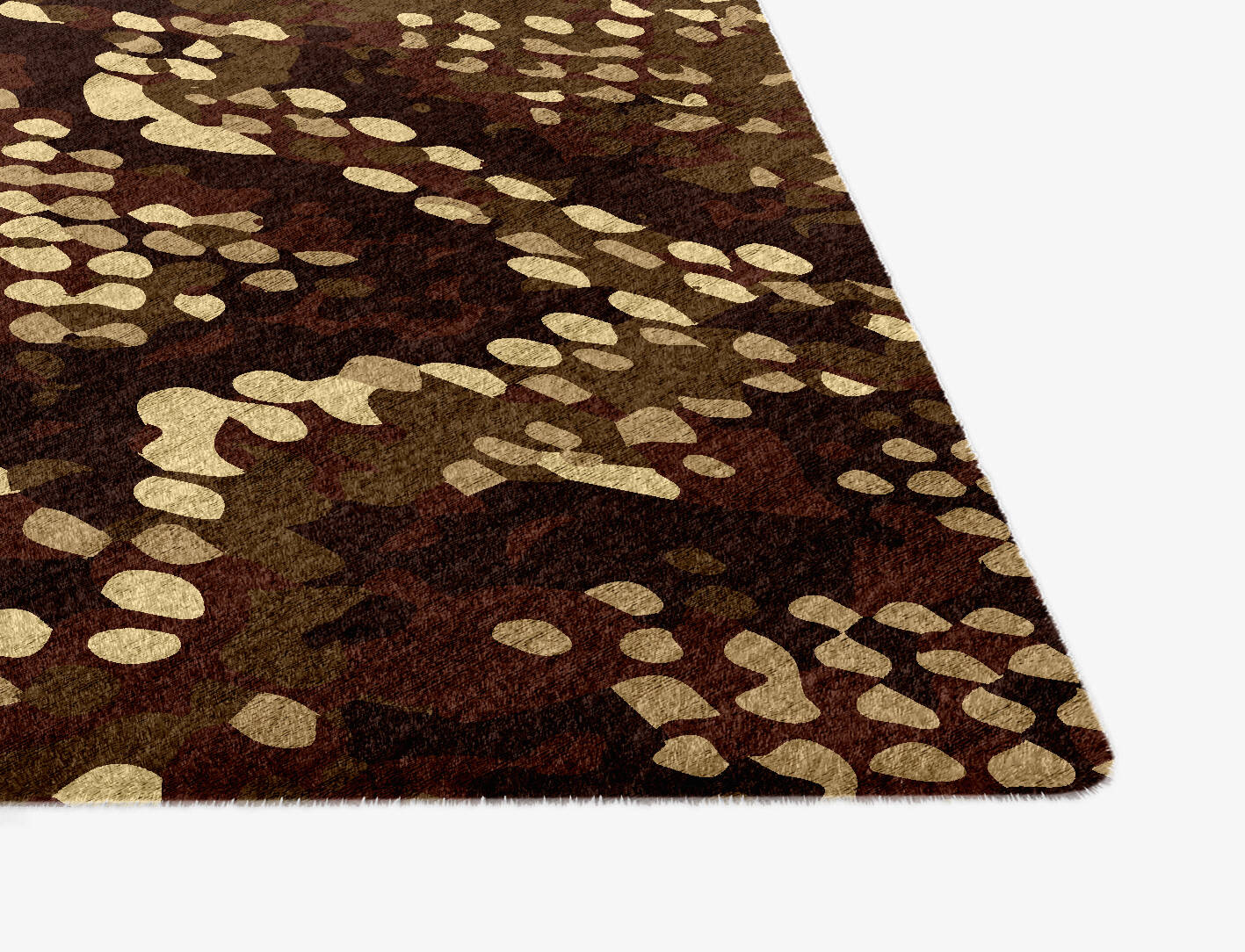 Scales Animal Prints Ogee Hand Knotted Bamboo Silk Custom Rug by Rug Artisan