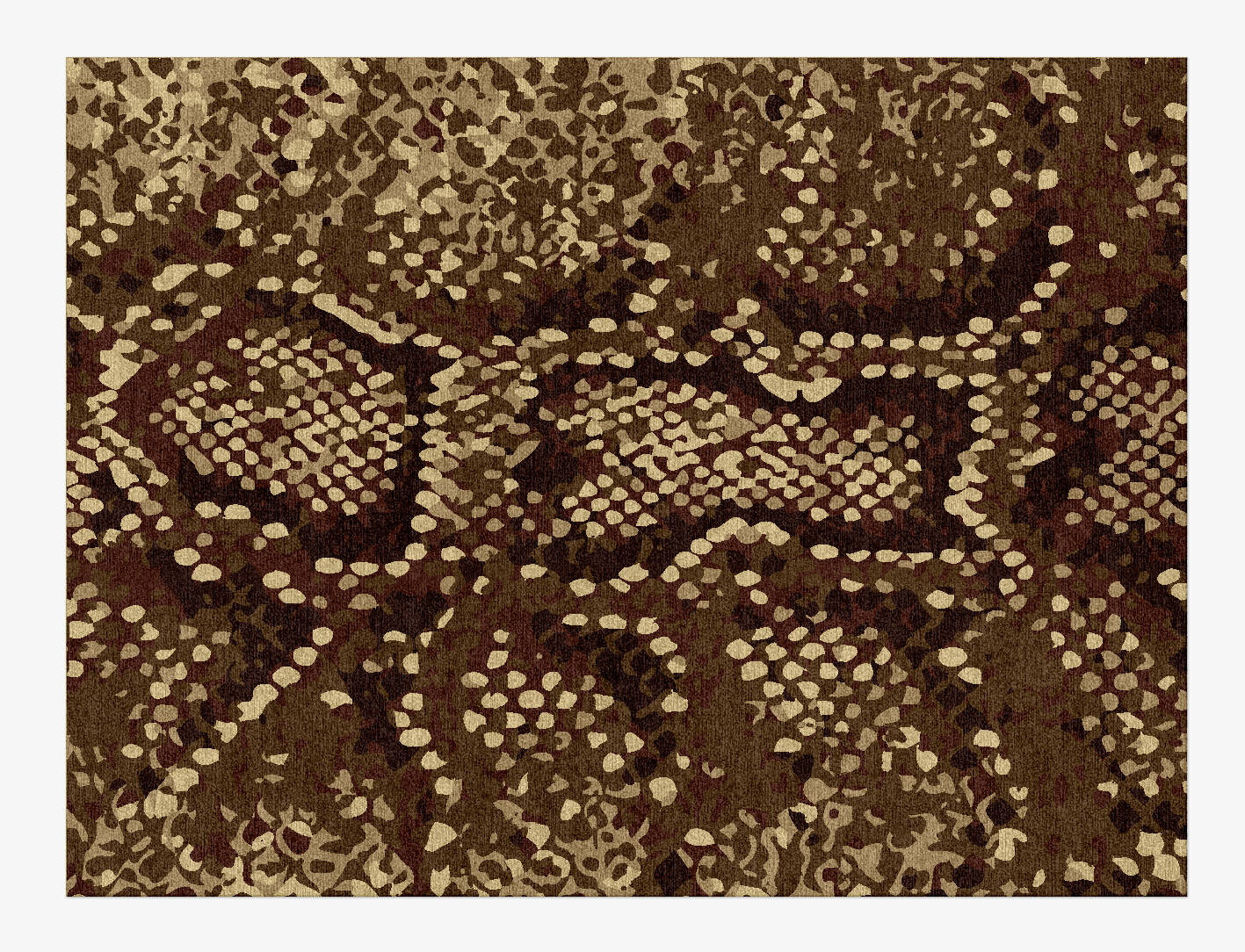 Scales Animal Prints Rectangle Hand Knotted Tibetan Wool Custom Rug by Rug Artisan