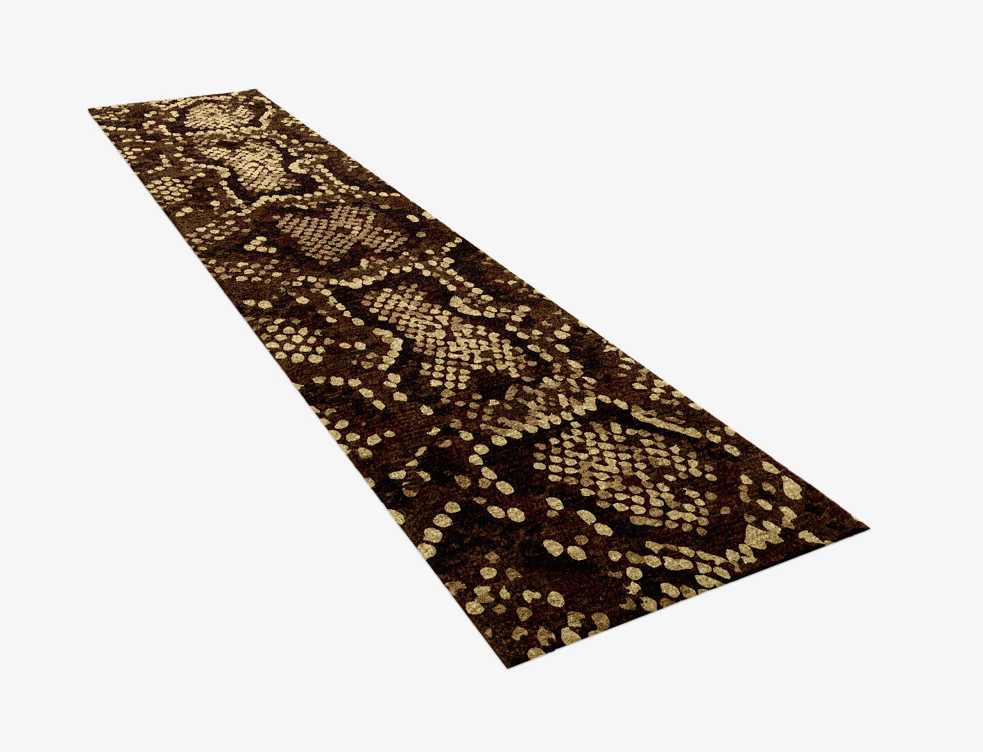 Scales Animal Prints Runner Hand Knotted Bamboo Silk Custom Rug by Rug Artisan