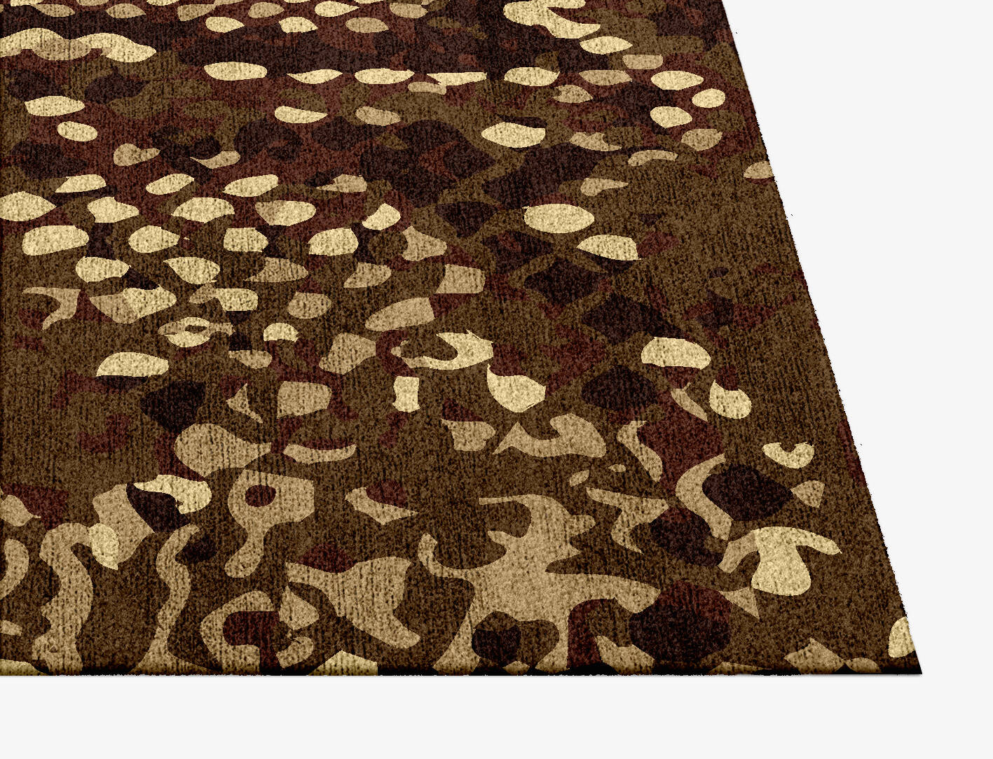 Scales Animal Prints Square Hand Knotted Bamboo Silk Custom Rug by Rug Artisan