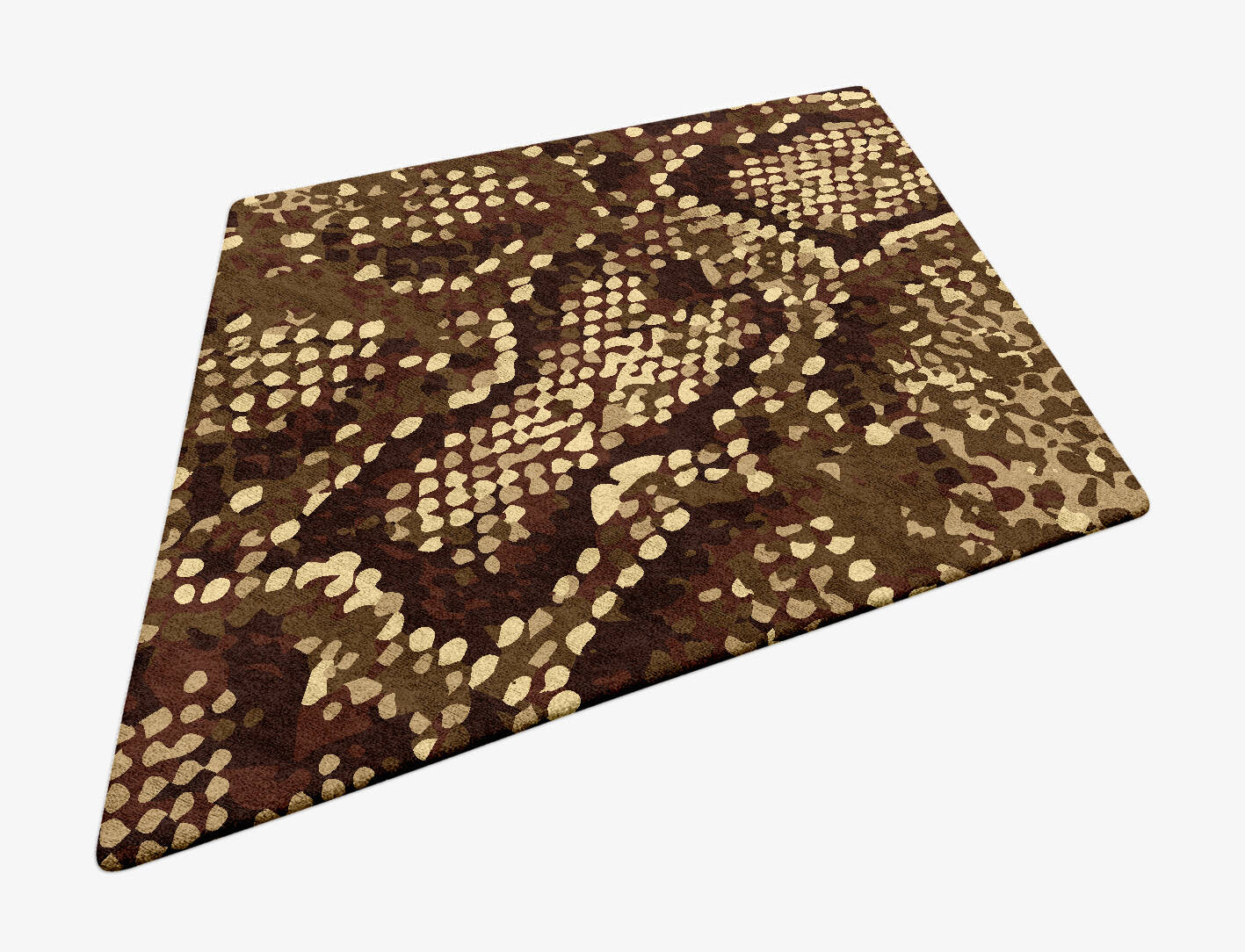Scales Animal Prints Diamond Hand Tufted Bamboo Silk Custom Rug by Rug Artisan