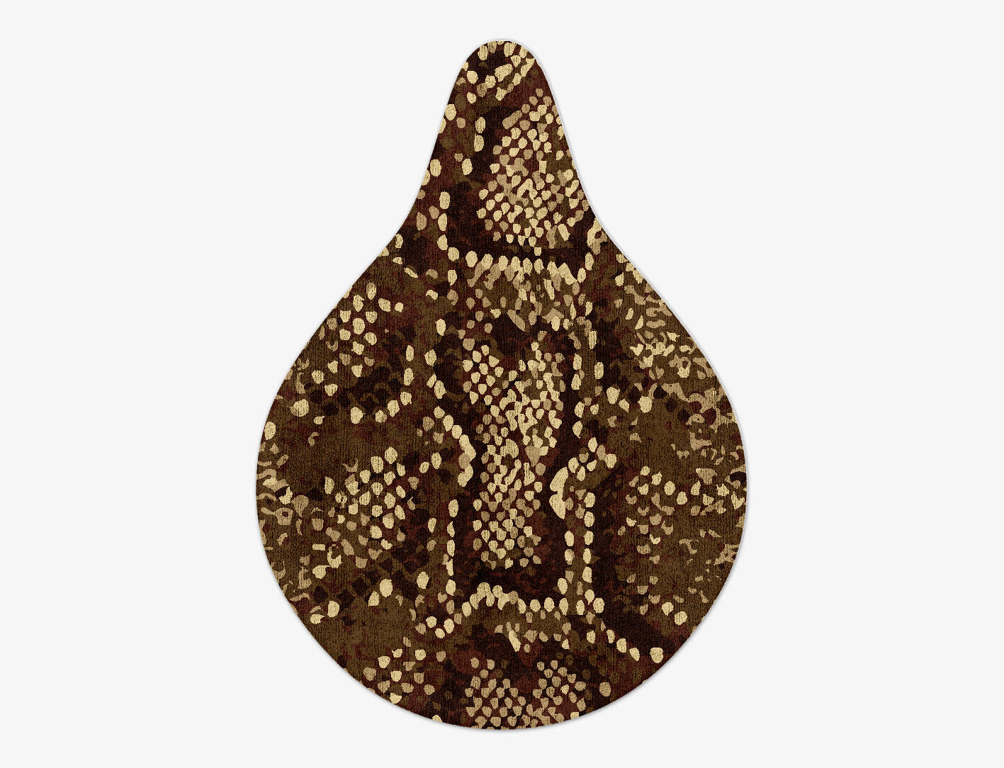 Scales Animal Prints Drop Hand Tufted Bamboo Silk Custom Rug by Rug Artisan