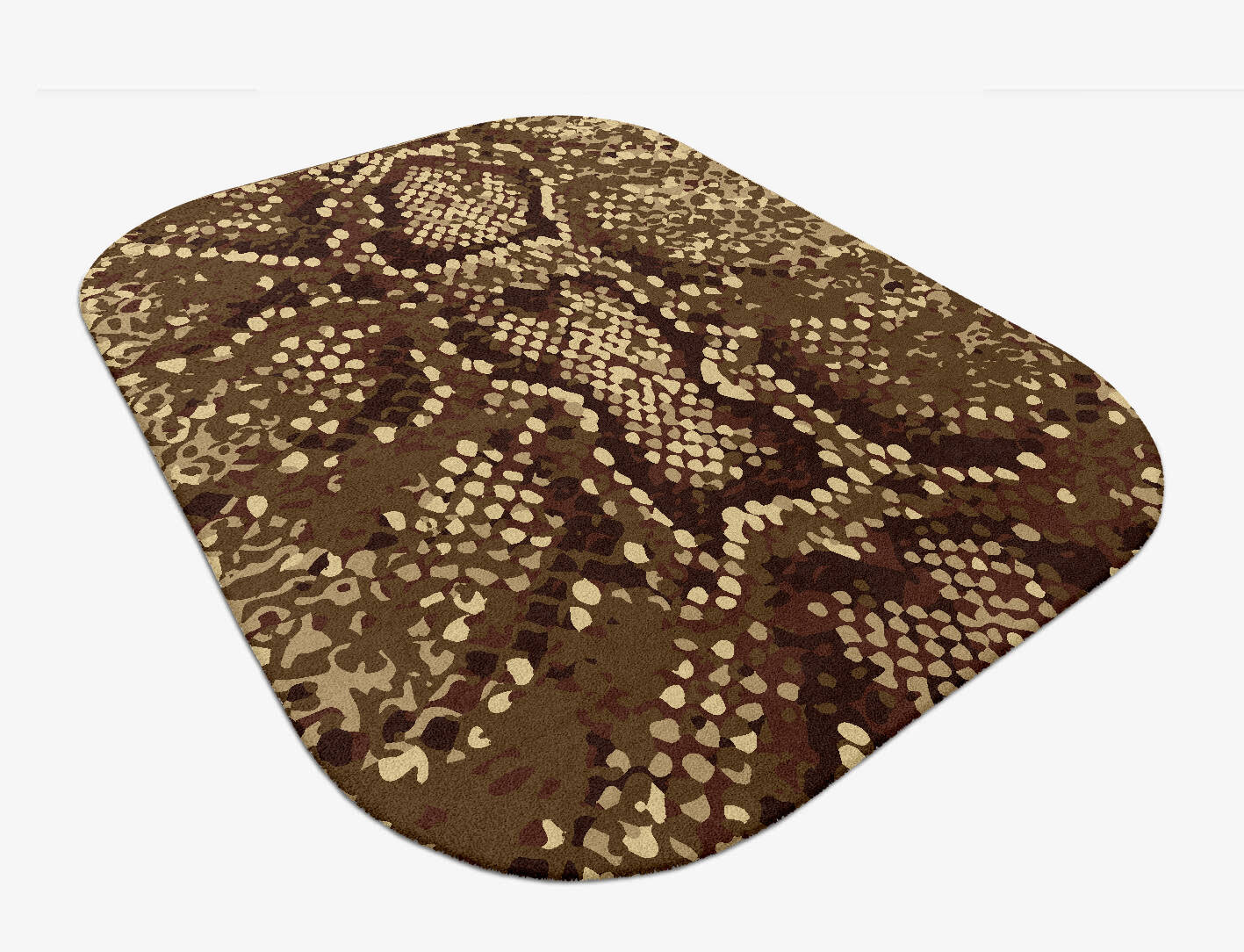 Scales Animal Prints Oblong Hand Tufted Pure Wool Custom Rug by Rug Artisan