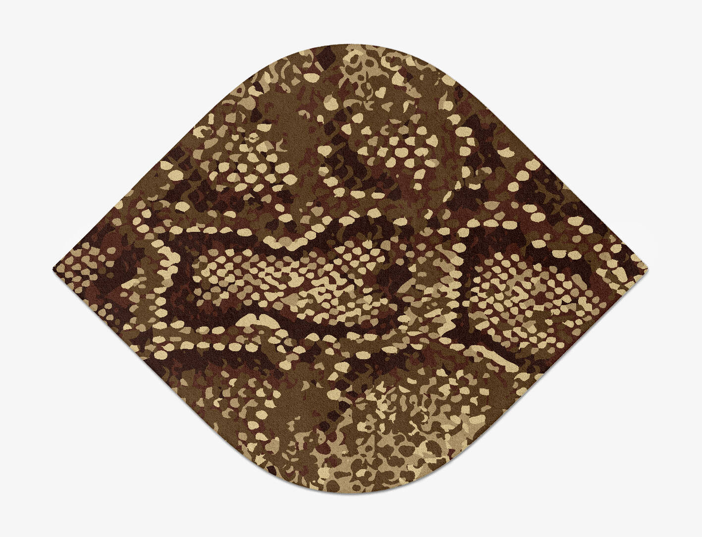 Scales Animal Prints Ogee Hand Tufted Pure Wool Custom Rug by Rug Artisan