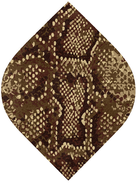 Scales Animal Prints Ogee Hand Tufted Pure Wool Custom Rug by Rug Artisan