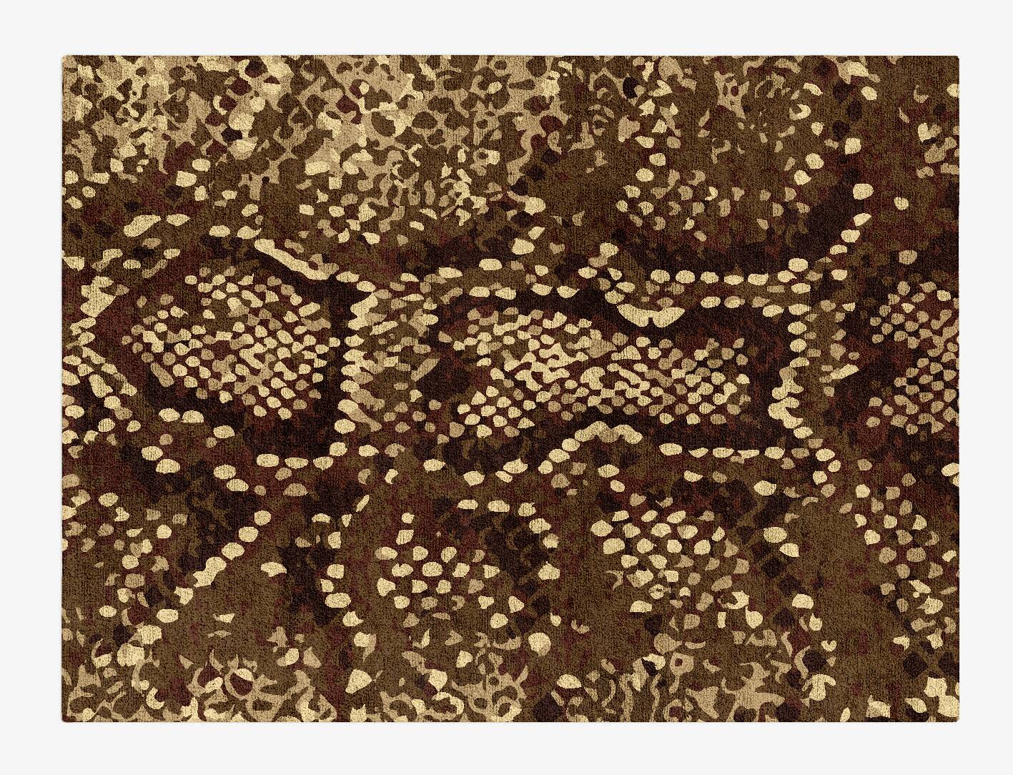 Scales Animal Prints Rectangle Hand Tufted Bamboo Silk Custom Rug by Rug Artisan