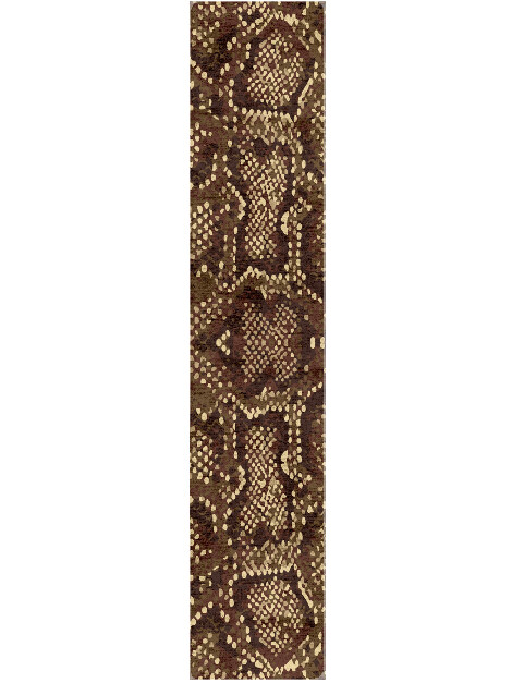 Scales Animal Prints Runner Hand Tufted Bamboo Silk Custom Rug by Rug Artisan