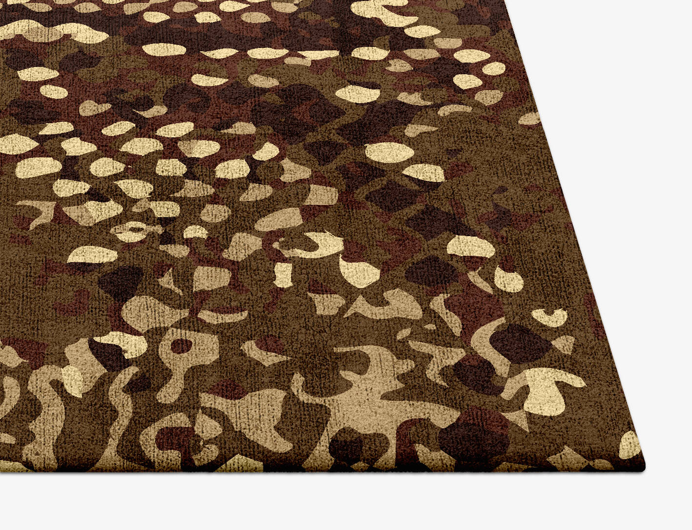Scales Animal Prints Square Hand Tufted Bamboo Silk Custom Rug by Rug Artisan